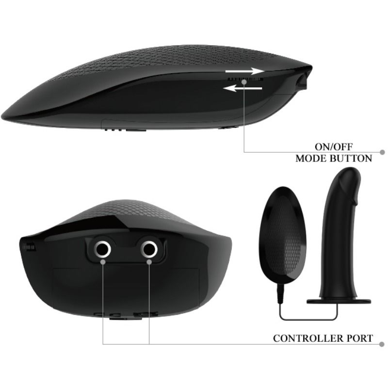 PRETTY LOVE - MARVIN STRAP ON WITH VIBRATION AND HOLLOW DILDO - Imagem de 3