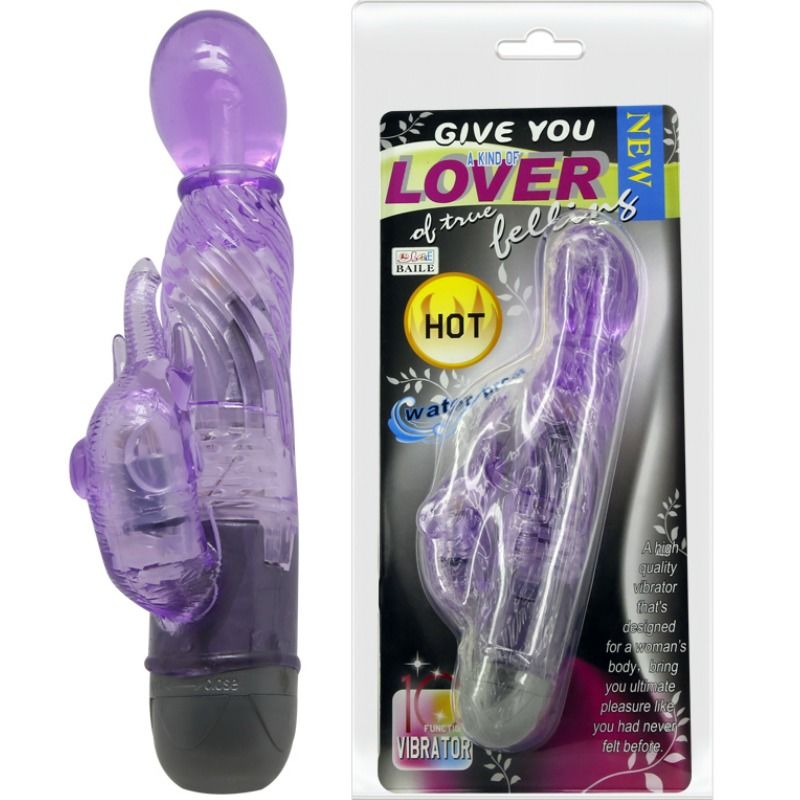 BAILE - GIVE YOU A KIND OF LOVER VIBRATOR WITH LILAC RABBIT 10 MODES - Imagem de 2
