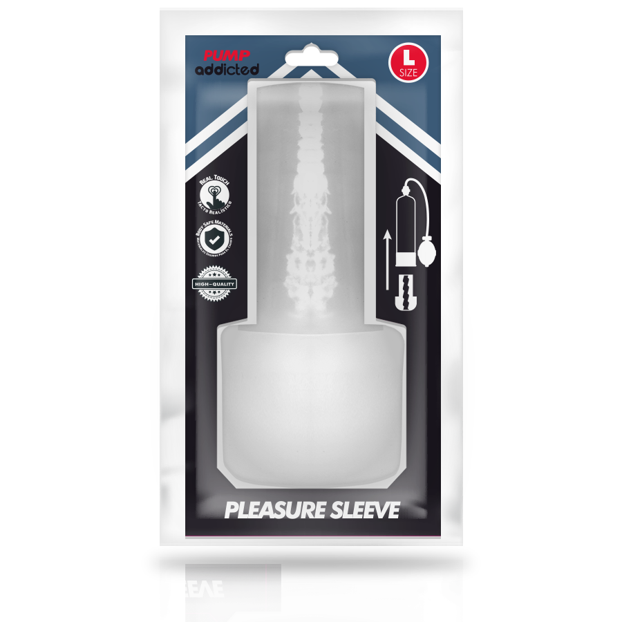 PUMP ADDICTED - PLEASURE SLEEVE MASTUBADOR SIZE L - Imagem de 3