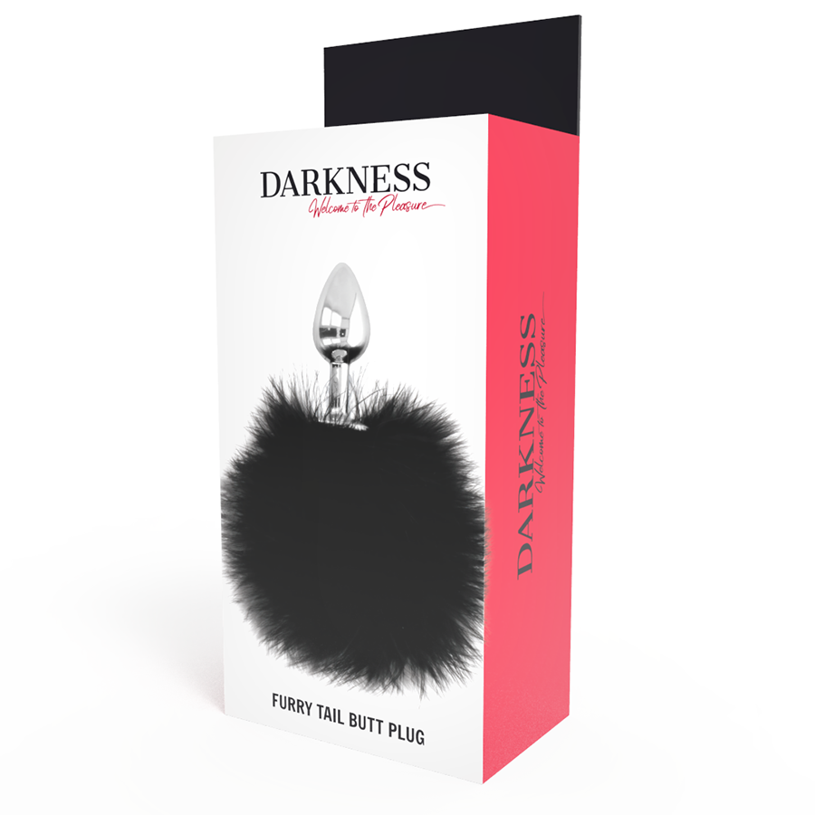 DARKNESS - EXTRA ANAL BUTTPLUG WITH TAIL BLACK 7 CM - Imagem de 4