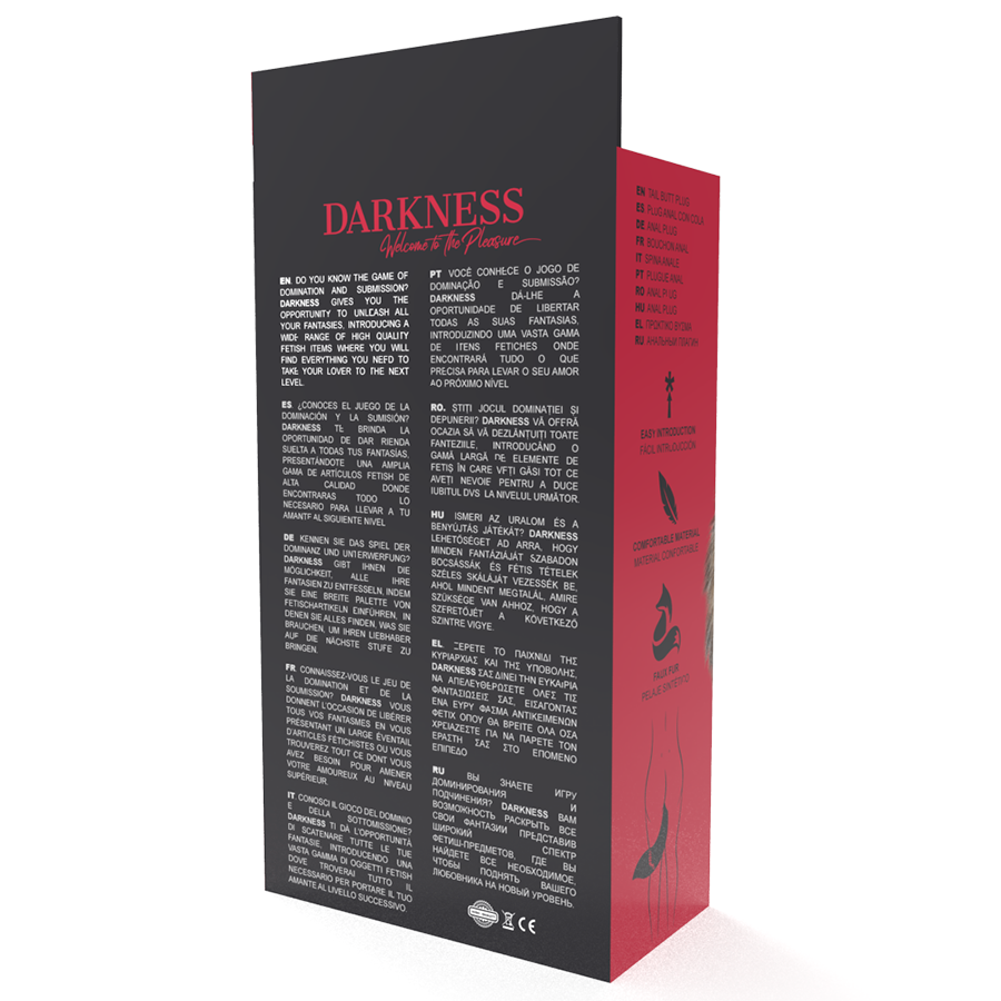 DARKNESS - NATURAL TAIL WITH SILICONE ANAL PLUG 10 CM - Imagem de 5