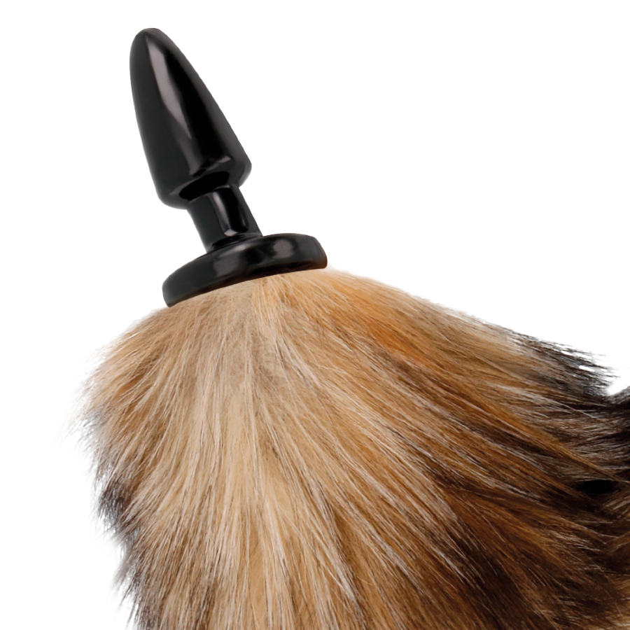 DARKNESS - NATURAL TAIL WITH SILICONE ANAL PLUG 10 CM - Imagem de 3