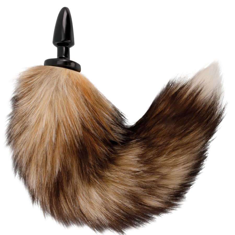 DARKNESS - NATURAL TAIL WITH SILICONE ANAL PLUG 10 CM - Imagem de 2