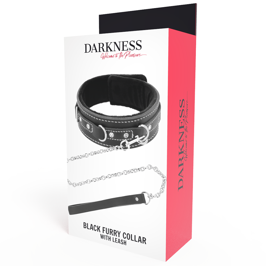DARKNESS - HIGH QUALITY LEATHER NECKLACE WITH LEASH - Imagem de 5