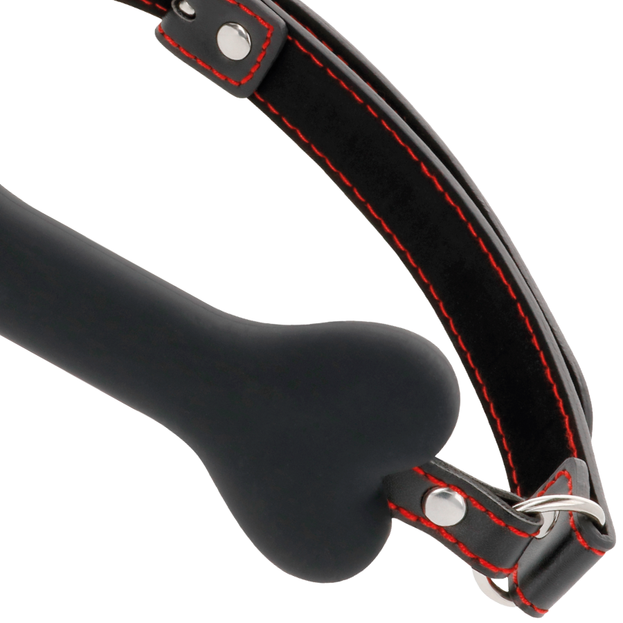DARKNESS - BLACK BONE SILICONE GAG - Imagem de 3
