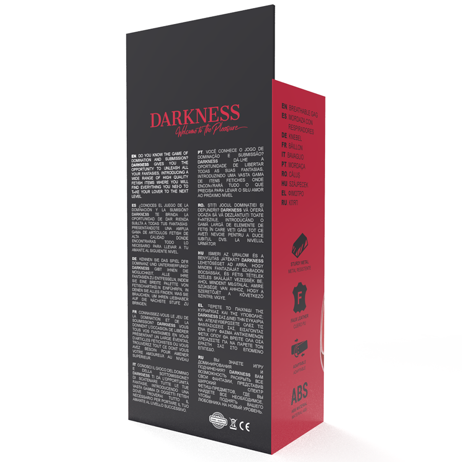 DARKNESS - RED BREATHABLE GAG - Imagem de 5