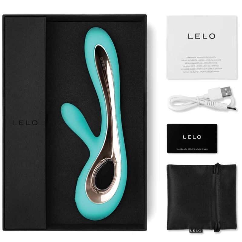 LELO - SORAYA 2 RABBIT AQUA GREEN VIBRATOR - Imagem de 2