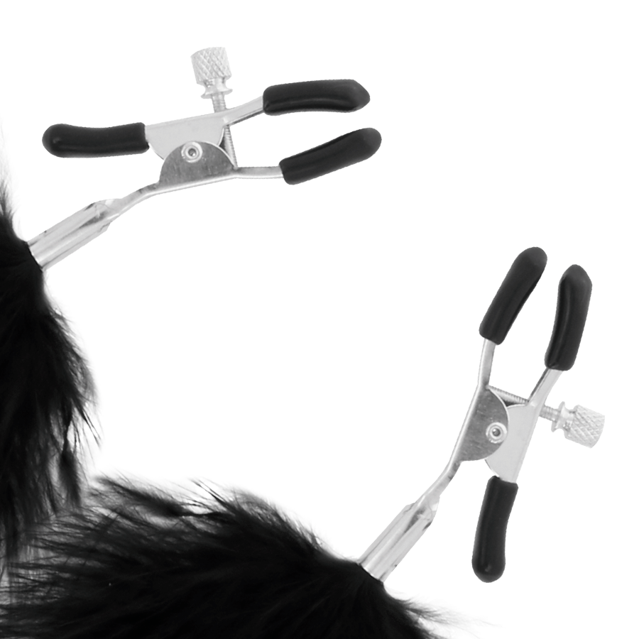 DARKNESS - POM-POM NIPPLE Clamps 2 - Imagem de 2