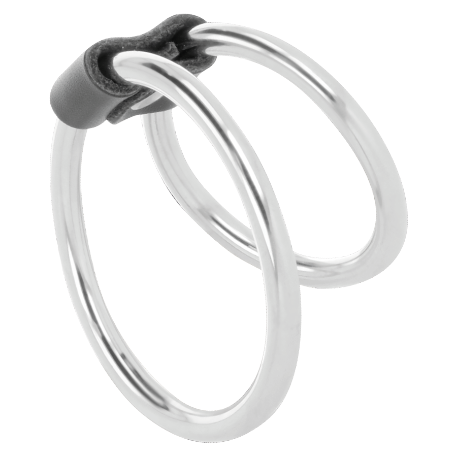DARKNESS - DOUBLE METAL PENIS RING - Imagem de 2