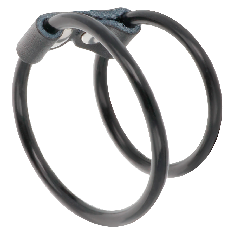 DARKNESS - DOUBLE FLEXIBLE PENIS RING - Imagem de 2