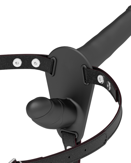 FETISH SUBMISSIVE HARNESS - BLACK DOUBLE PENETRATION
