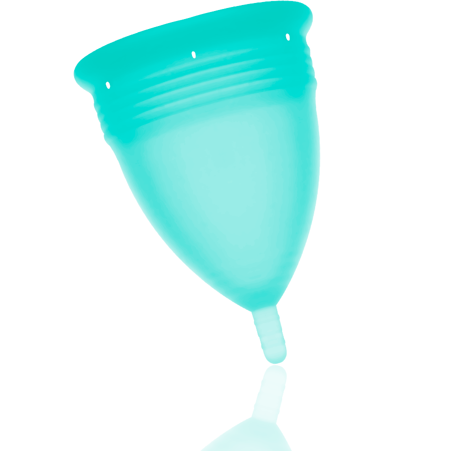 STERCUP - FDA SILICONE MENSTRUAL CUP AQUAMARINE - SIZE L - Imagem de 2