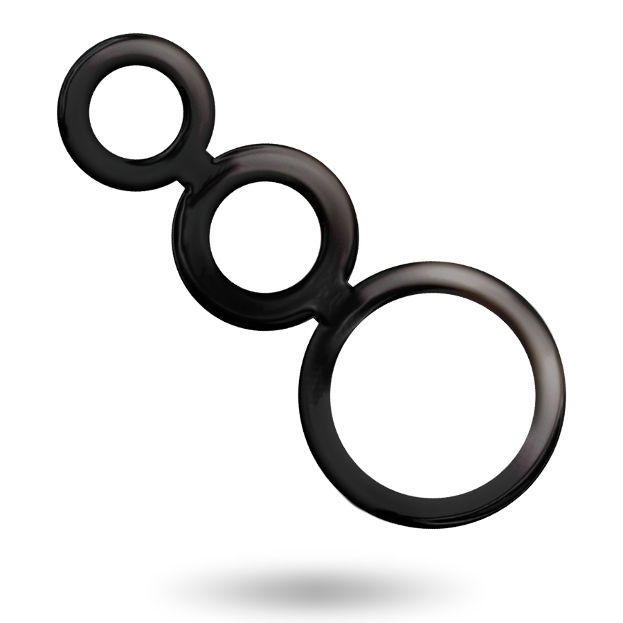 ADDICTED TOYS - RINGS SET FOR PENIS - SMOKED - Imagem de 3