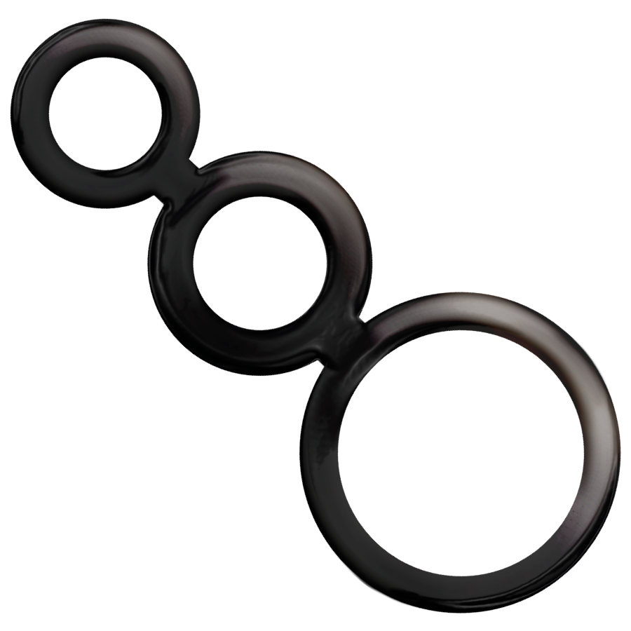 ADDICTED TOYS - RINGS SET FOR PENIS - SMOKED - Imagem de 2