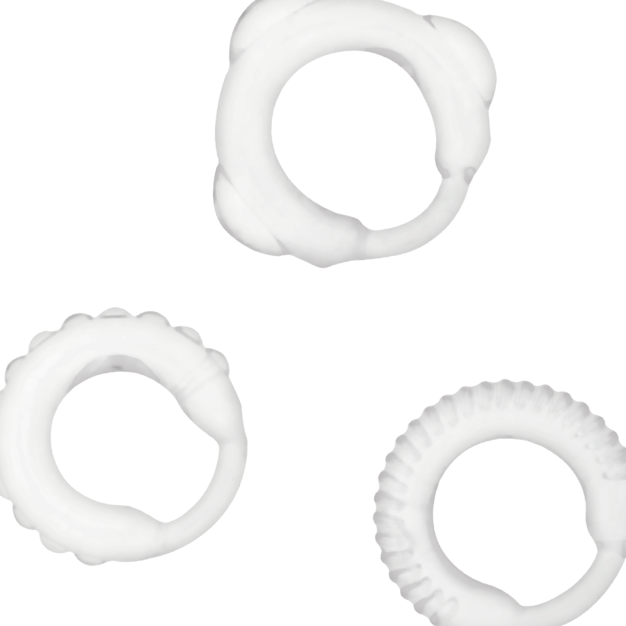 ADDICTED TOYS - C-RING SET CLEAR - Imagem de 3