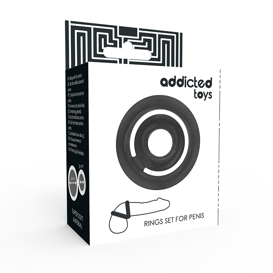 ADDICTED TOYS - POTENZ- C-RING PENIS BLACK - Imagem de 4