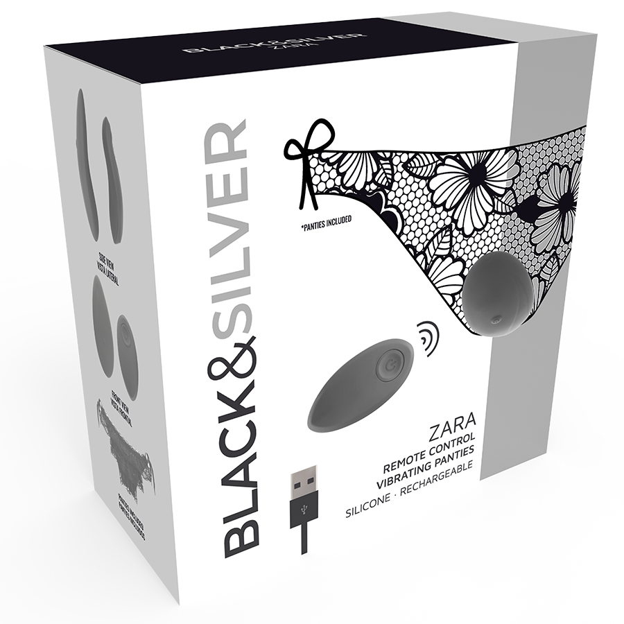 BLACKSILVER - ZARA REMOTE CONTROL STIMULATOR WITH FREE PANTY - Imagem de 3