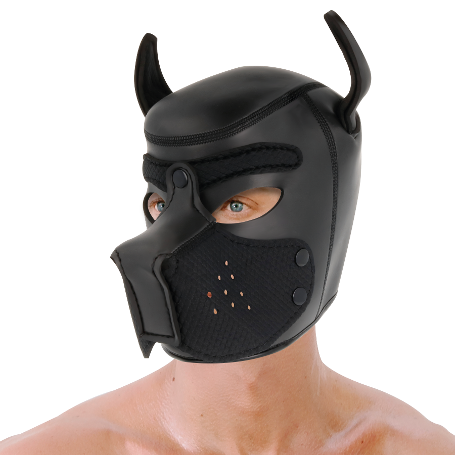 DARKNESS - NEOPRENE DOG MASK WITH REMOVABLE MUZZLE L - Imagem de 5