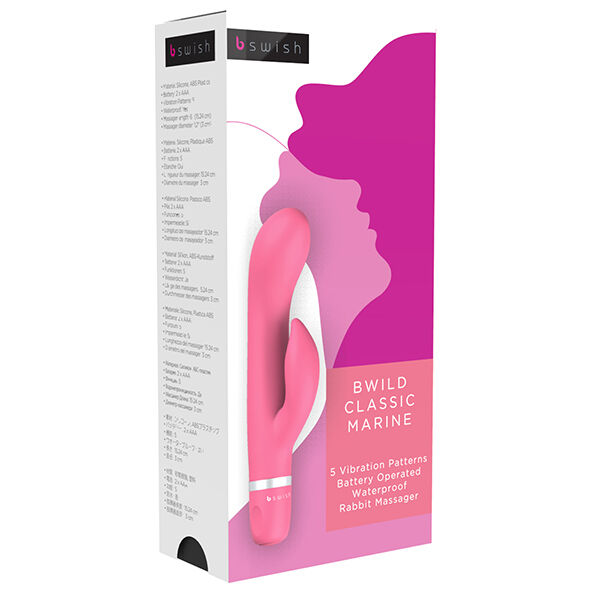 B SWISH - BWILD CLASSIC MARINE RABBIT VIBRATOR GUAVA - Imagem de 2