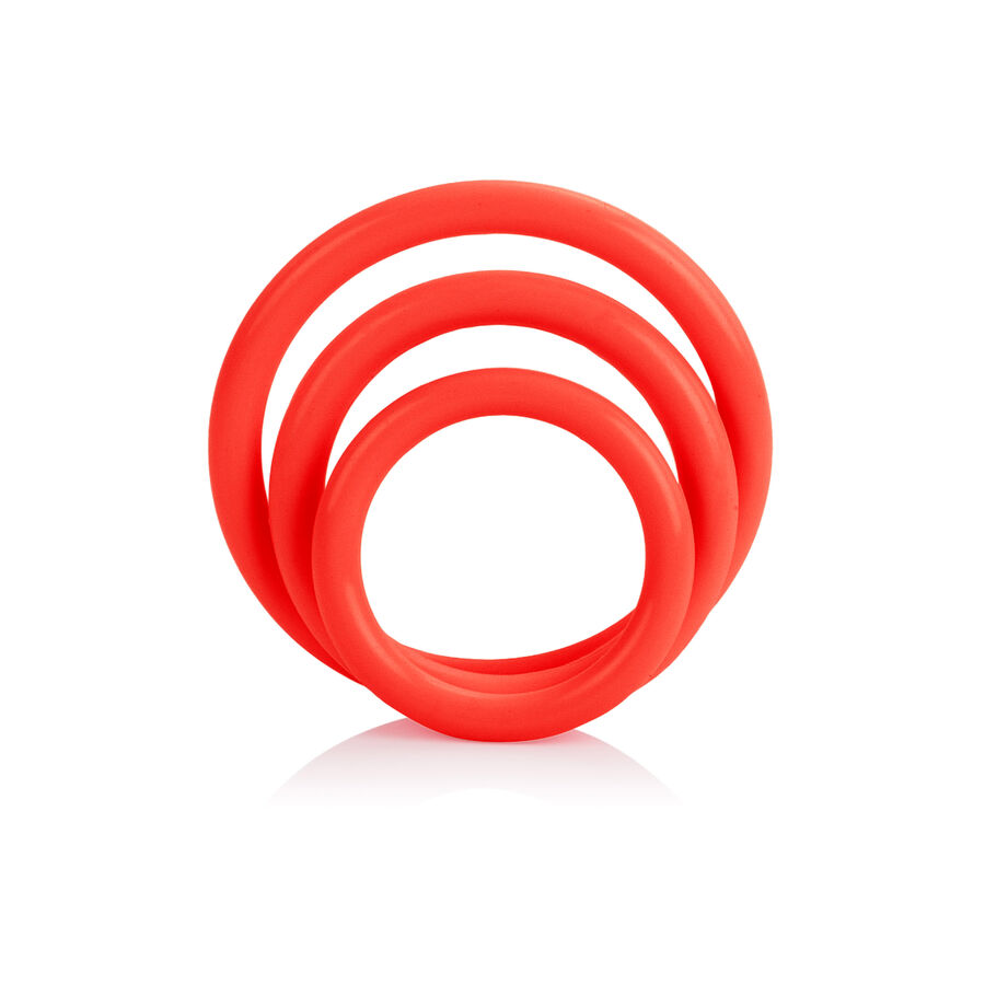 CALEXOTICS - TRI-RINGS SET RED - Imagem de 2