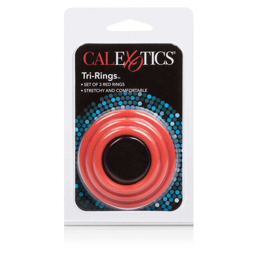 CALEXOTICS - TRI-RINGS SET RED - Imagem de 4