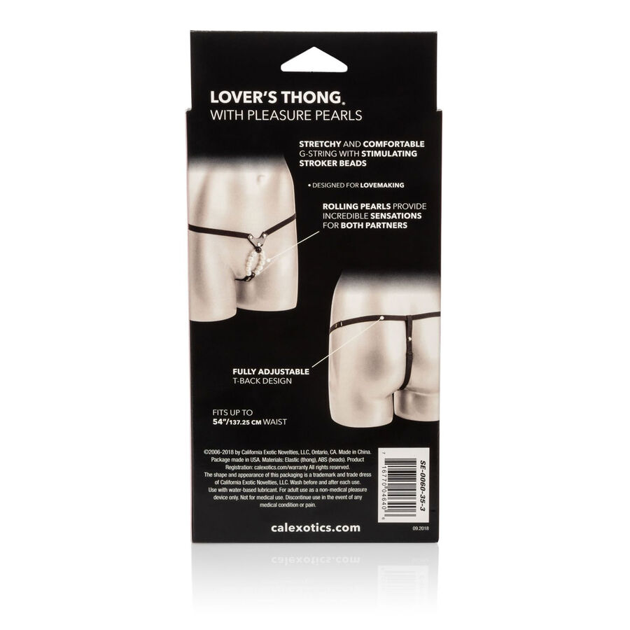 CALEXOTICS - LOVERS THONG W. PLEASURE PEARLS - Imagem de 2