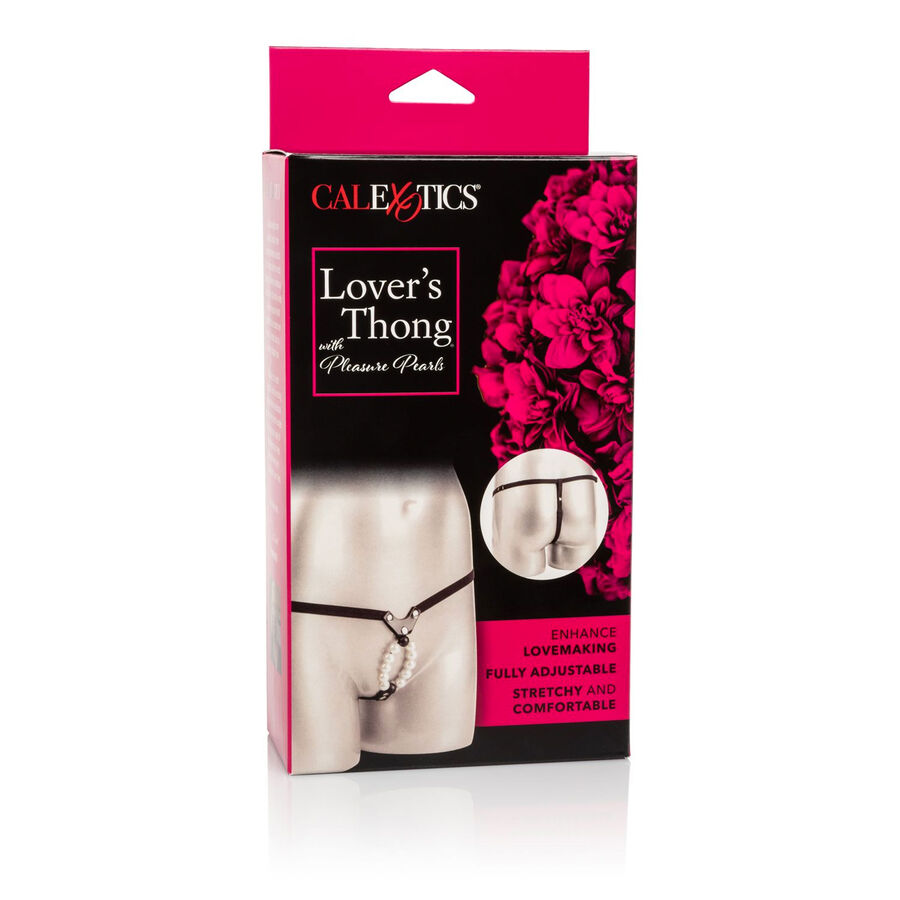 CALEXOTICS - LOVERS THONG W. PLEASURE PEARLS - Imagem de 3