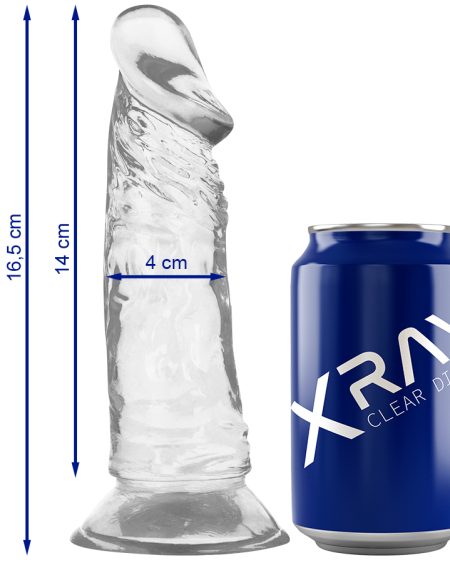 XRAY CLEAR COCK 16.5 CM X 4 CM