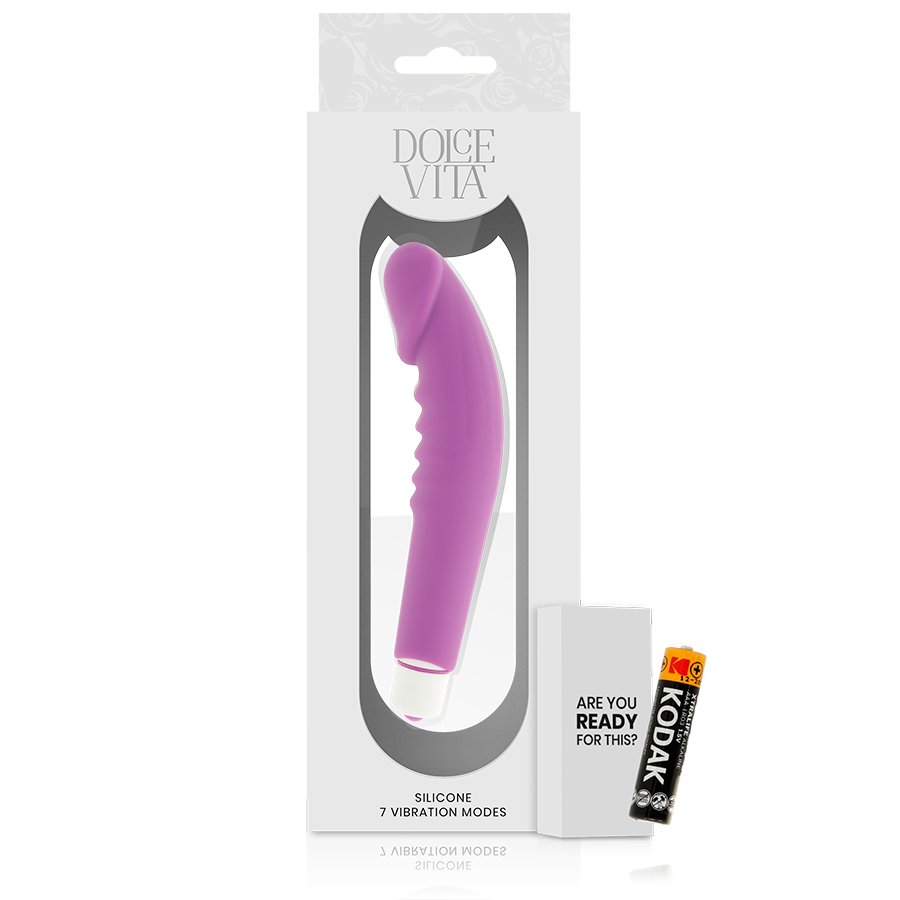 DOLCE VITA - REALISTIC PLEASURE PURPLE SILICONE - Imagem de 5