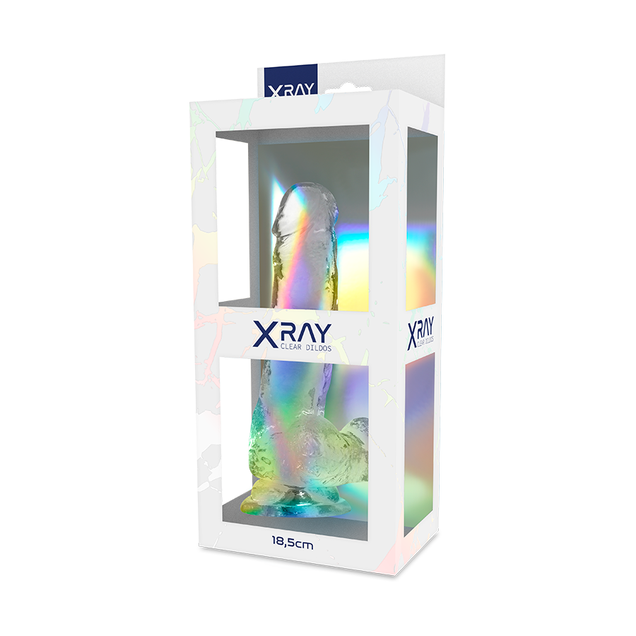 X RAY - CLEAR COCK WITH BALLS 18.5 CM -O- 3.8 CM - Imagem de 2
