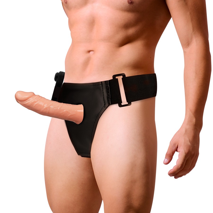HARNESS ATTRACTION - RNES HOLLOW BENNY WITH VIBRATOR 15 CM -O- 4.5 CM - Imagem de 2