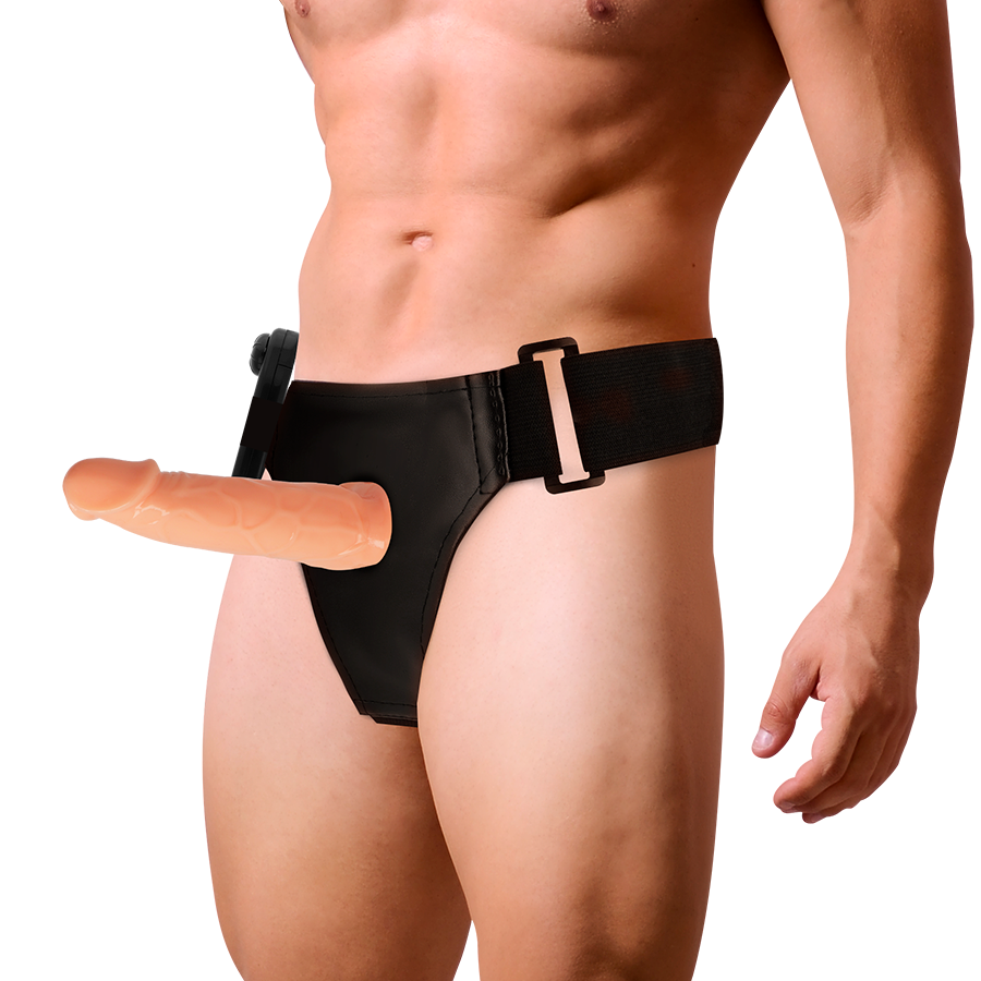 HARNESS ATTRACTION - WILLIAN HOLLOW RNES WITH VIBRATOR 17 CM -O- 4.5 CM - Imagem de 2