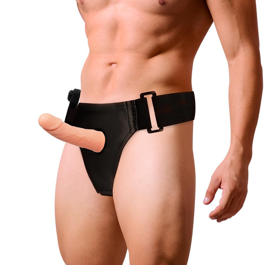 HARNESS ATTRACTION - RNES HOLLOW FRAMES WITH VIBRATOR 15 CM -O- 5 CM - Imagem de 2