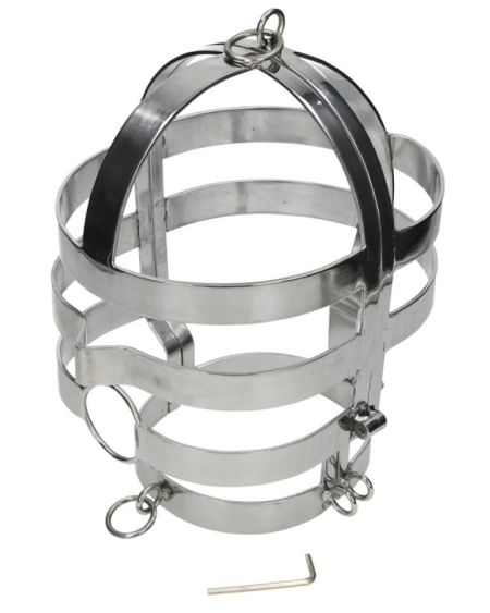 METAL HARD - MASK WITH STEEL NECKLACE