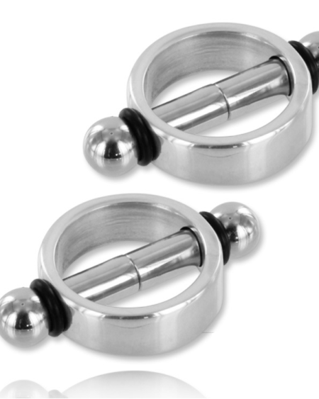 METAL HARD - MAGNETIC NIPPLE Clamps PAIR