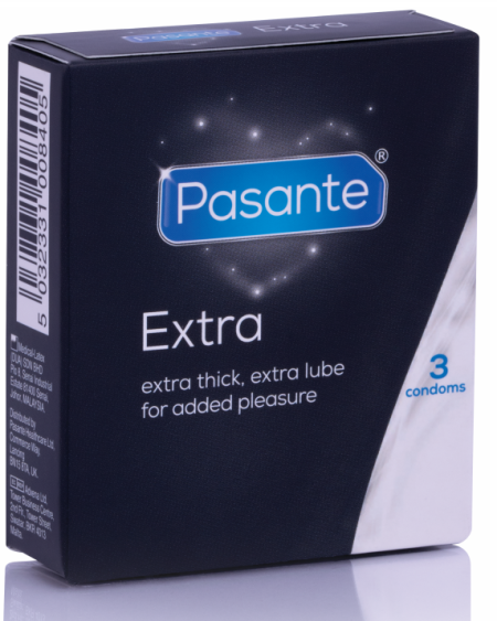 PASANTE - EXTRA CONDOM EXTRA THICK 3 UNITS