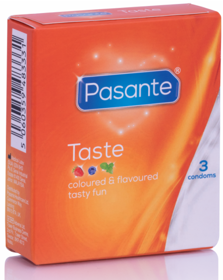 PASANTE - CONDOMS FLAVORS 3 UNITS