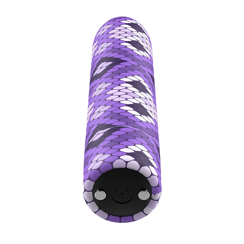 CUSTOM BULLETS - RECHARGEABLE SNAKE PURPLE MAGNETIC BULLET 10 INTENSITIES - Imagem de 3