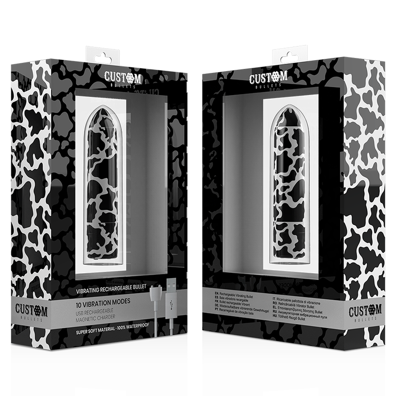 CUSTOM BULLETS - RECHARGEABLE COW MAGNETIC 10 INTENSITIES - Imagem de 3