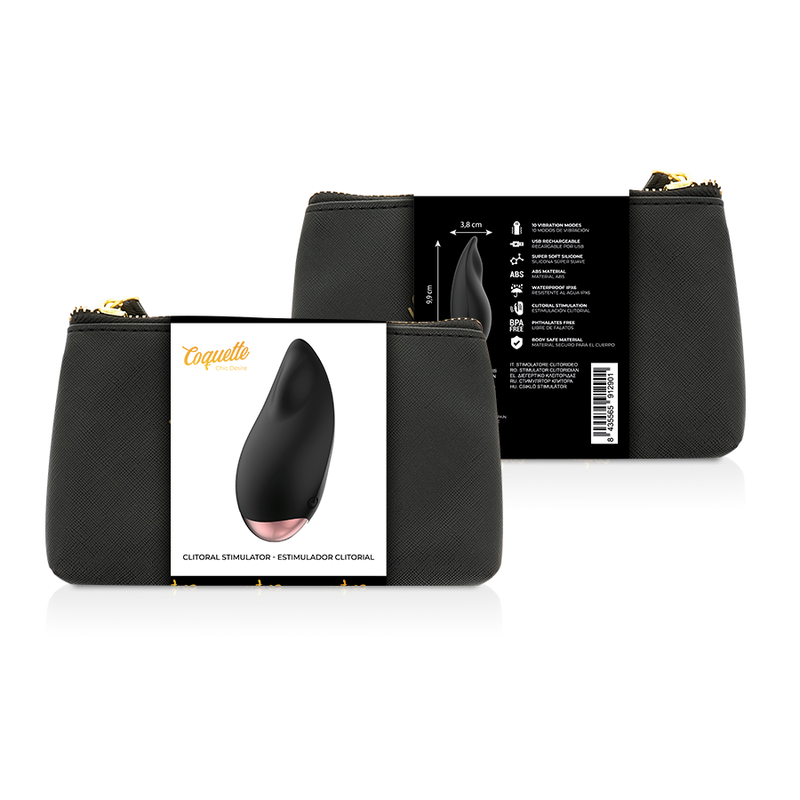 COQUETTE CHIC DESIRE - CLITORIAL STIMULATOR BLACK / GOLD DROP - Imagem de 2