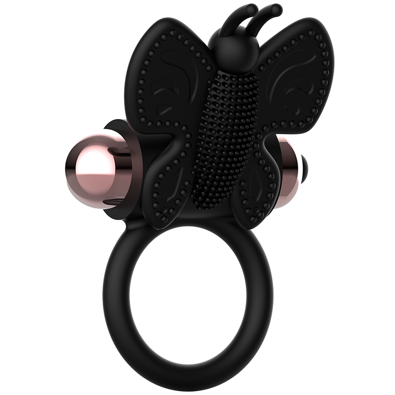 COQUETTE CHIC DESIRE - COCK RING BUTTERFLY WITH VIBRATOR BLACK/ GOLD - Imagem de 3