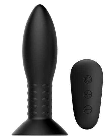 MR PLAY - PLUG WITH BLACK ROTATING BALLS REMOTE CONTROL