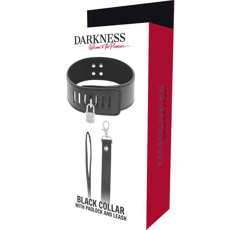 DARKNESS - BDSM COLLAR WITH BLACK LOCK - Imagem de 5