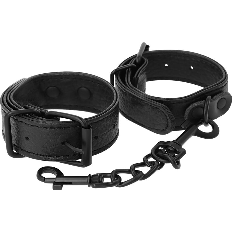 DARKNESS - WIDE THIN TEXTURED HANDCUFFS - Imagem de 2
