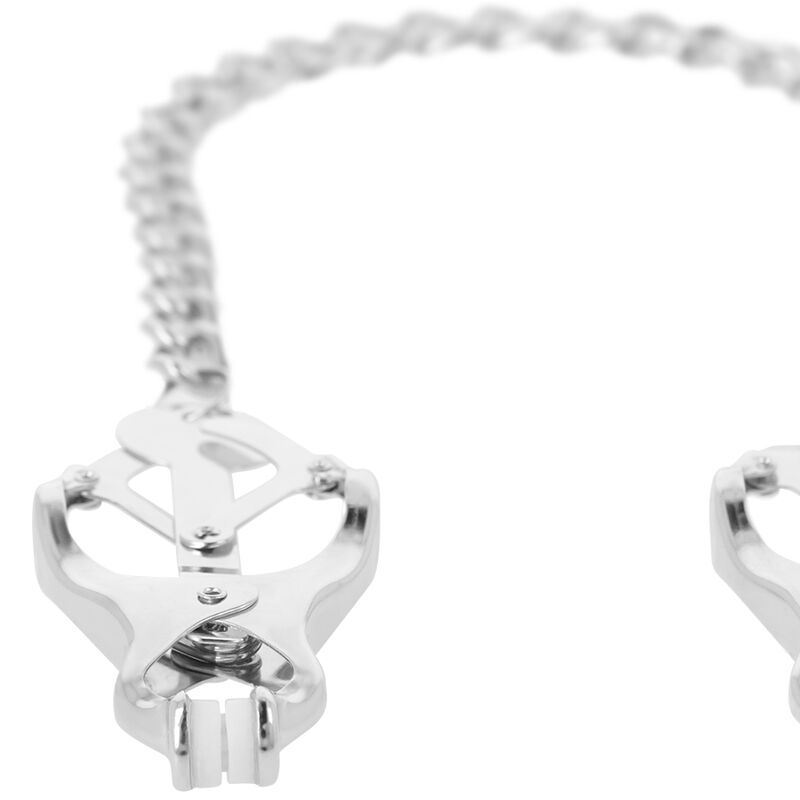DARKNESS - METAL NIPPLE CLAMP WITH CHAIN - Imagem de 3