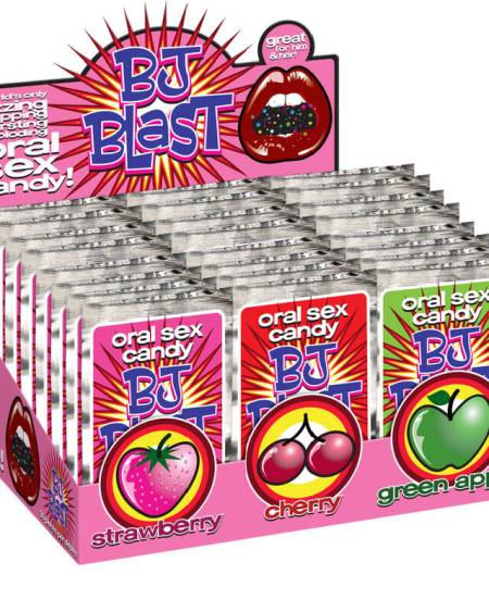 PIPEDREAM - BJ BLAST STRAWBERRY / CHERRY AND GREEN APPLE - DISPLAY - 36 PC