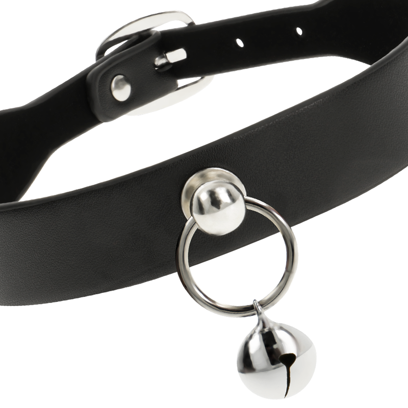 COQUETTE CHIC DESIRE - VEGAN LEATHER NECKLACE WOMAN ACCESSORY RATTLE/HOOP - Imagem de 4