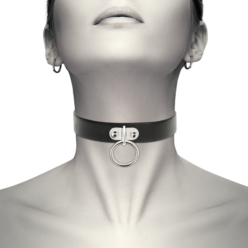 COQUETTE CHIC DESIRE - VEGAN LEATHER NECKLACE WOMAN FETISH ACCESSORY - Imagem de 2