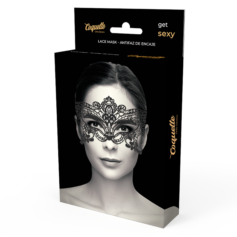 COQUETTE CHIC DESIRE - LACE MASK BLACK - Imagem de 3