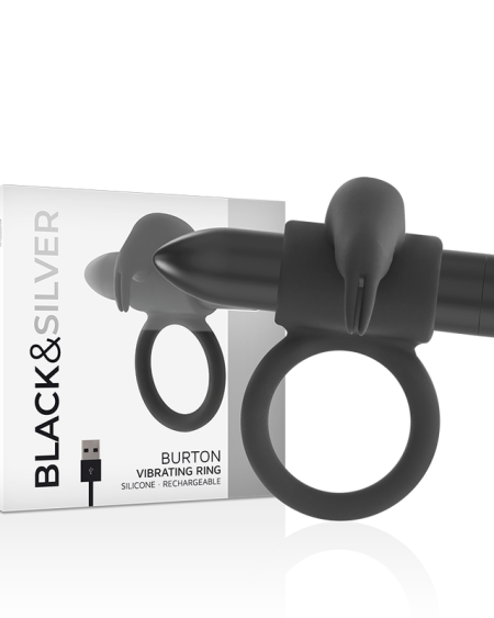 BLACKSILVER - BURTON RING 10 VIBRATION MODES BLACK